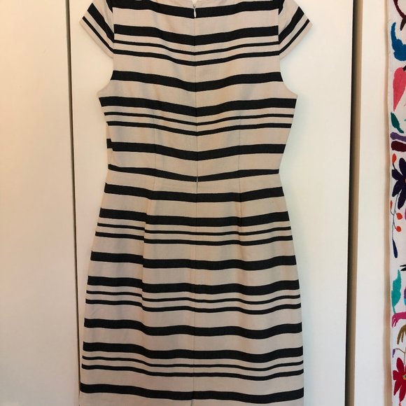 J.Crew Cap Sleeve Double Striped Dress - Picture 5 of 7